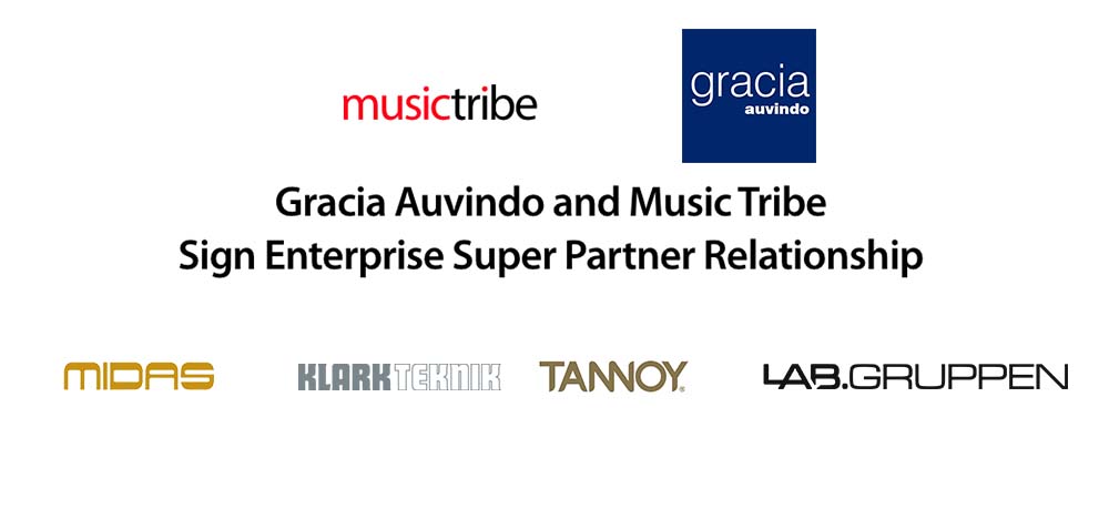 Gracia Auvindo dan Music Tribe Menandatangani Perjanjian Super Partner